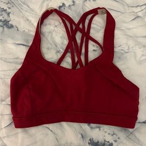 Lululemon Athletica Red Free To Be Serene Bra Size 4
